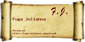 Fuga Julianna névjegykártya